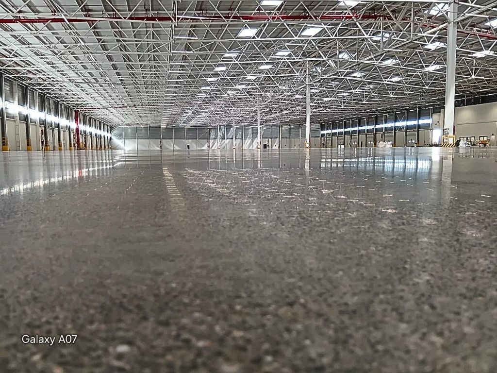 Trabajo de hormigón pulido en Barcelona.