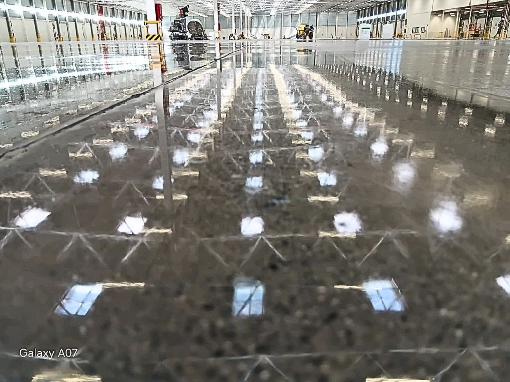 Trabajo de hormigón pulido en Barcelona.