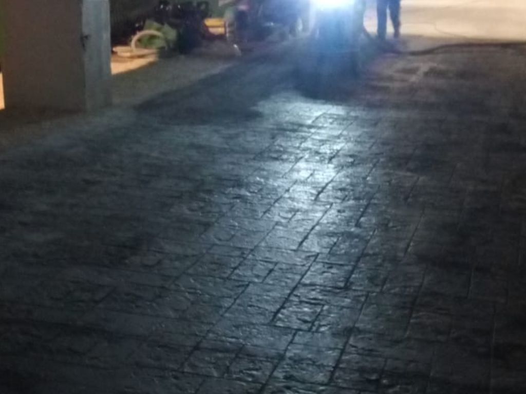 Trabajo de hormigón pulido en Granada.